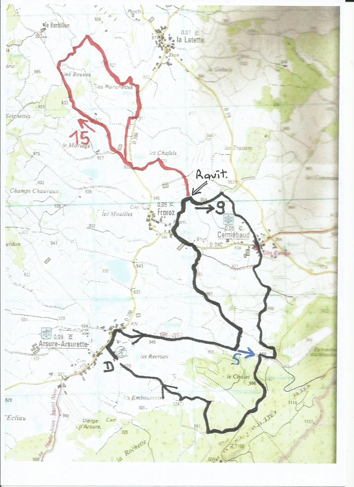 Carte pedestre